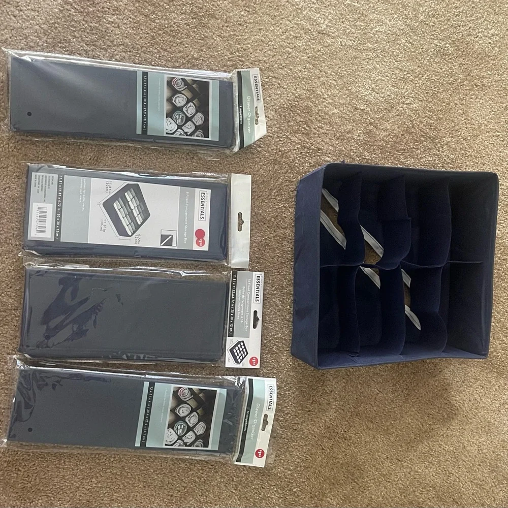 IKEA Navy Storage Organizers